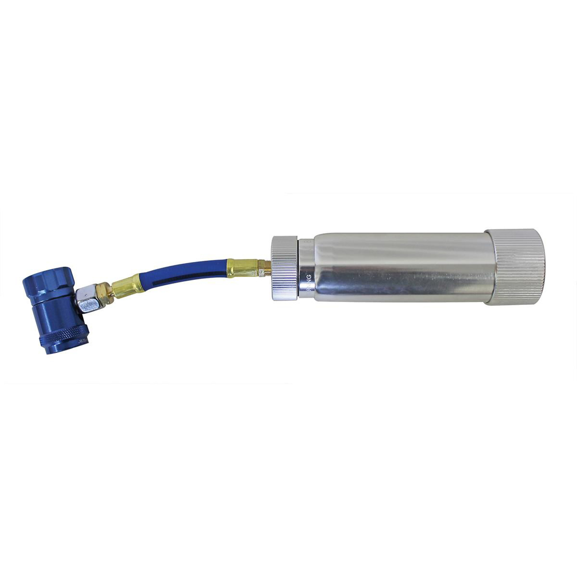 Mastercool Oil/Dye Injector — Heavy-Duty Aluminum, Manual Coupler, Refillable, Model# MSC53123-YF